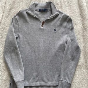 Polo half zip sweater